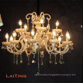 Classic lighting pendant candle abajur crystal light